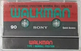 Compact Cassette Sony Walkman 90 Type I Normal 1989 Europe