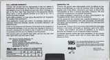 VHS, Video Home System RCA 120 Type I Normal 1986 North America