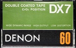 Compact Cassette Denon DX7 60 Type II Chrome 1978 Japan