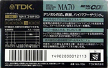 Compact Cassette: TDK  - MA 70