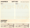 Compact Cassette:  Ampex - MPT 60