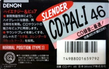 Compact Cassette: Nippon Columbia / Denon Denon - Slender 46