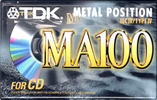 Compact Cassette: TDK  - MA 100