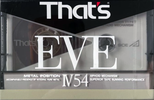 Compact Cassette Thats EVE 54 Type IV Metal 1987 Japan