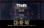 Compact Cassette: Taiyo Yuden Thats - CD-IVF 46