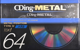 Compact Cassette: TDK  - CDing-Metal 64