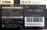 Compact Cassette: TDK  - SR-X 74