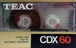 Compact Cassette: GoldStar / LG Teac - CDX 60