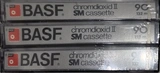 3 pack BASF Chromdioxid II 90 "Profis fahren" Type II Chrome 1979 Germany