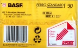 5 pack BASF Ferro Standard I 90 Type I Normal 1991 Europe