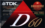 Compact Cassette: TDK  - D 60