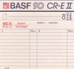 Compact Cassette: BASF  - Chromdioxid Extra II 90