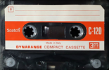 Compact Cassette Scotch Dynarange 120 Type I Normal 1970 Europe