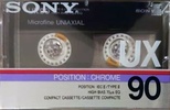 Compact Cassette Sony UX 90 Type II Chrome 1986 Europe