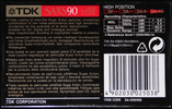 Compact Cassette: TDK  - SA-XS 90