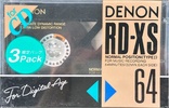 3 pack Denon RD-XS 64 Type I Normal 1988 Japan