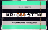 Compact Cassette: TDK  - KR Krom 60