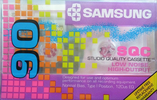 Compact Cassette:  Samsung - SQC 90