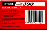 Compact Cassette: TDK  - J 90