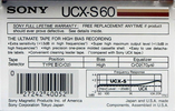 Compact Cassette: Sony  - UCX-S 60