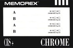 Compact Cassette: Unknown Memorex - CRS+ 100