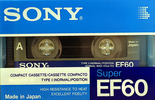 Compact Cassette: Sony  - EF 60