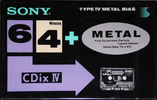 Compact Cassette: Sony  - CDix IV 64