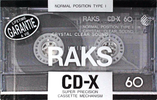 Compact Cassette: RAKS  - CD-X 60