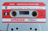 Compact Cassette Hitachi Demonstration Tape Japan