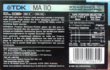 Compact Cassette: TDK  - MA 110