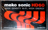 Compact Cassette: Unknown Meko Sonic -  60