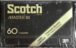 Compact Cassette: 3M Scotch - Master III 60