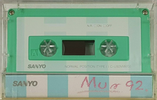 Compact Cassette:  Sanyo - MW Green 92