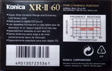 Compact Cassette:  Konica - XR-II 60