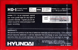 Compact Cassette:  Hyundai - HD-1 60