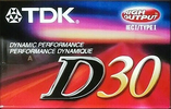 Compact Cassette: TDK  - D 30