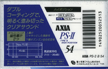 Compact Cassette:  AXIA - PS-II 54