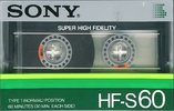 Compact Cassette: Sony  - HF-S 60