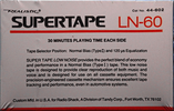 Compact Cassette: Unknown SUPERTAPE - LN 60