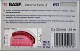 Compact Cassette: BASF  - Chrome Extra II 60