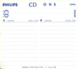 Compact Cassette: Philips  - CD One 90