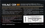 Compact Cassette: GoldStar / LG Teac - CDX 90