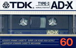 Compact Cassette: TDK  - AD-X 60