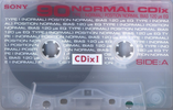 Compact Cassette: Sony  - CDix I 90