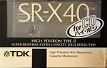 Compact Cassette: TDK  - SR-X 40