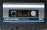 Compact Cassette Memorex CRX  II 90 Type II Chrome 1987 Europe