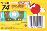 Compact Cassette Fuji CDFAN 74 "CDFAN1 74 U A" Type I Normal 1998 North America