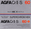 Compact Cassette AGFA Superchrom HDX 60 "Cr II-S" Type II Chrome 1982 Europe