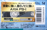 Compact Cassette: FUJI AXIA - PS-I 54