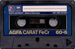 Compact Cassette: AGFA  - CARAT 60+6